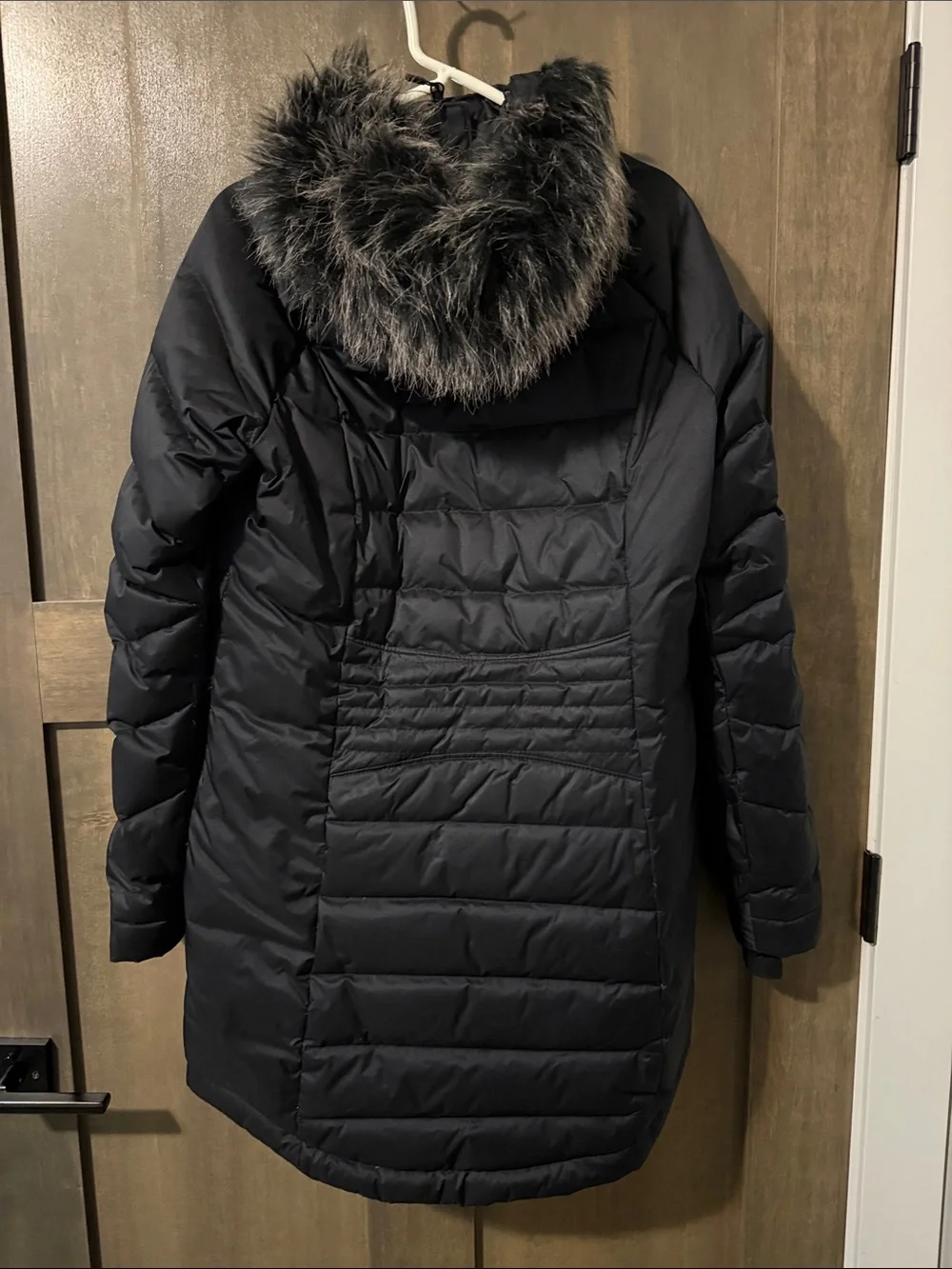 Columbia Black Quilted Hooded Puffer Coat